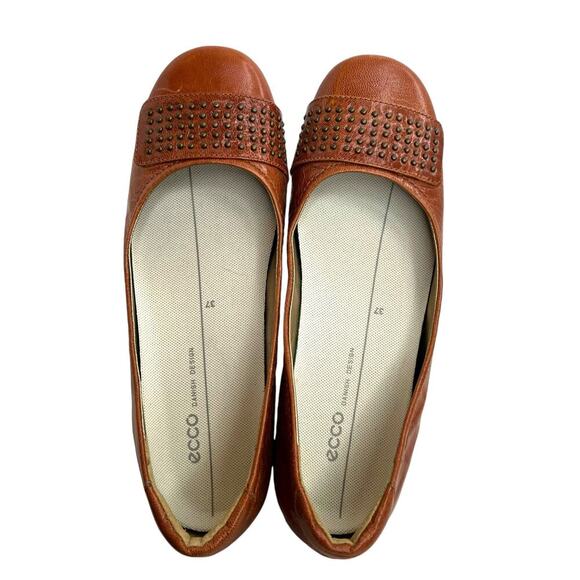 ecco Leather Flats in cognac Women's Size 37 = 6 - 6.5 U.S. sizes - Picture 2 of 8